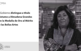 Almudena Grandes Medalla de Oro al Mérito de las Bellas Artes