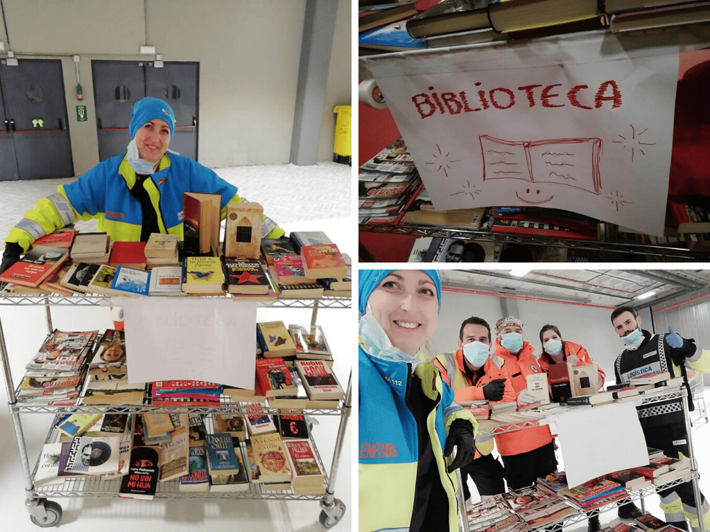 Ana Ruiz enfermera de SUMMA es la creadora de la biblioteca IFEMA