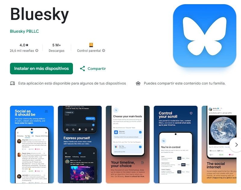 App android Bluesky