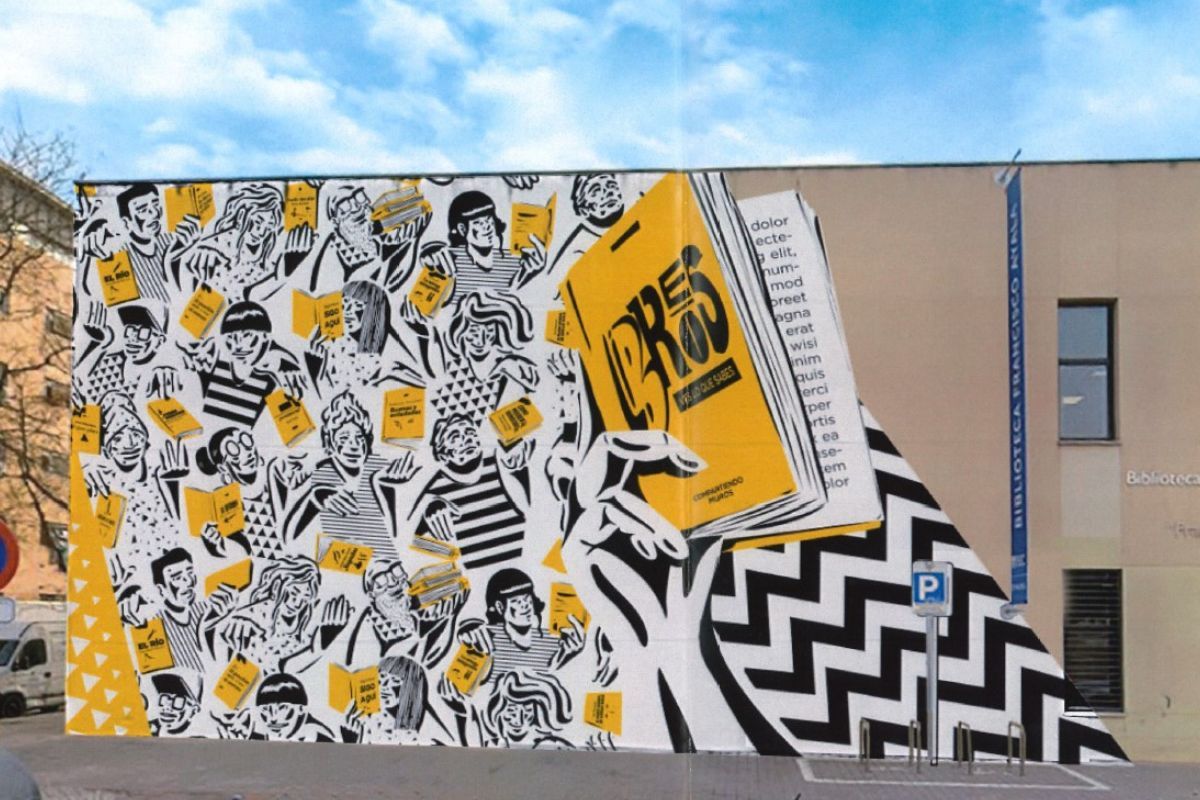 Arte urbano bibliotecas de Madrid