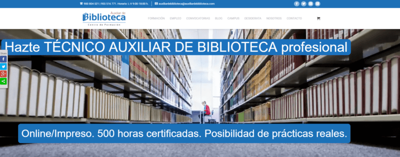 Auxiliar de Biblioteca Auxiliar de Biblioteca