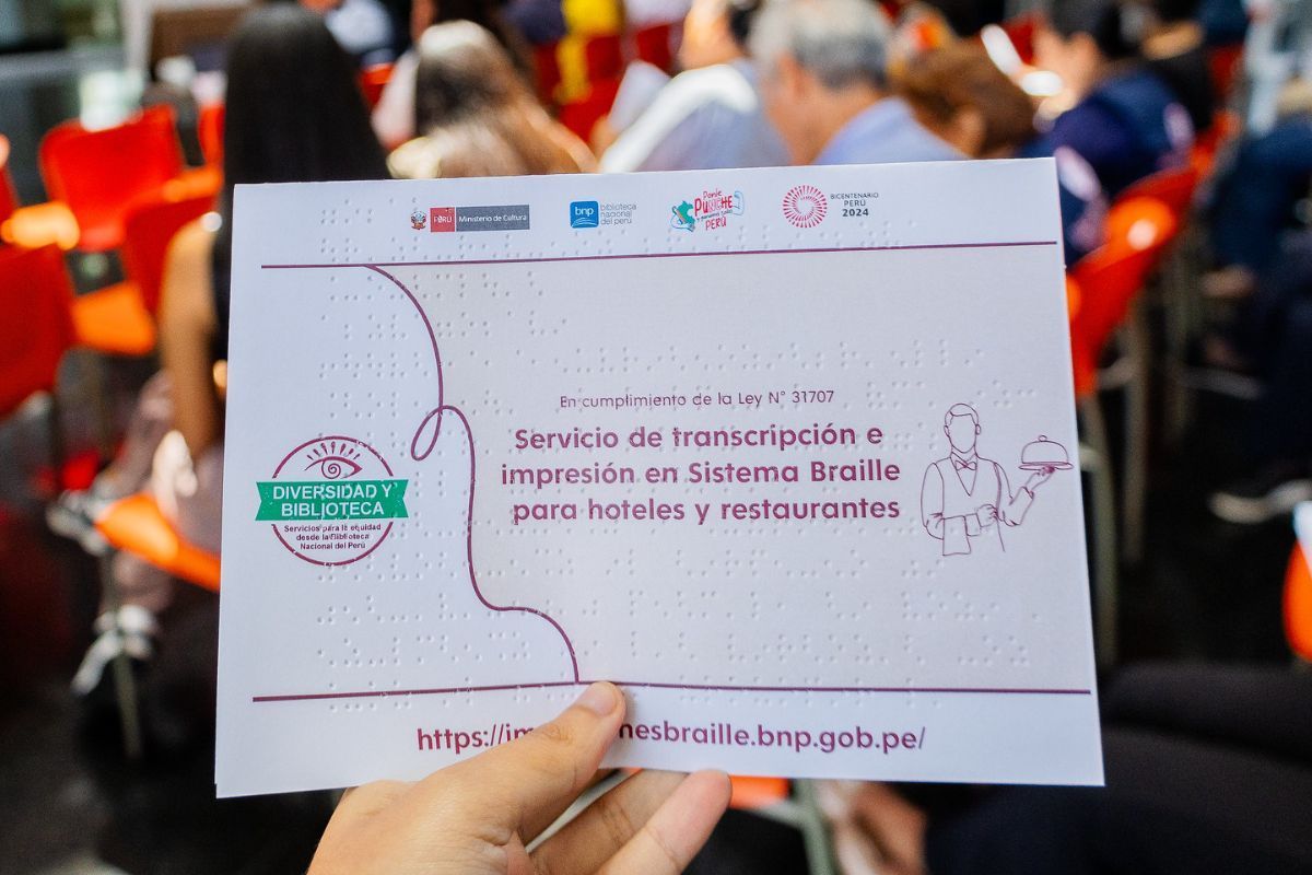 BNP servicio braille para restaurantes y hoteles
