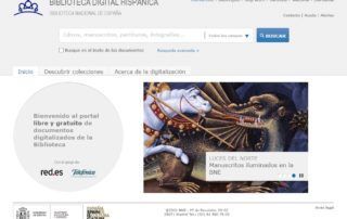 Biblioteca Digital Hispánica portal libre y gratuito de documentos digitalizados de la BNE