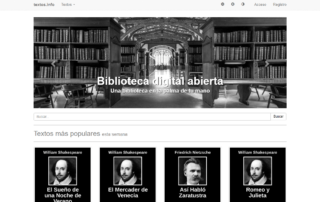 Biblioteca digital abierta textos info