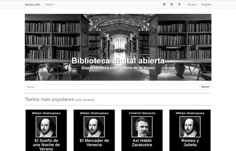 Biblioteca digital abierta textos info