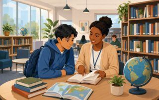 Biblioteca escolar para alumnado en nuevo país