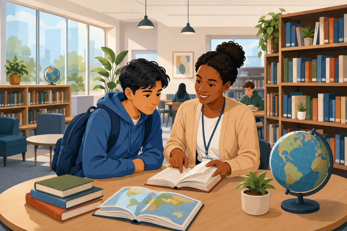 Biblioteca escolar para alumnado en nuevo país