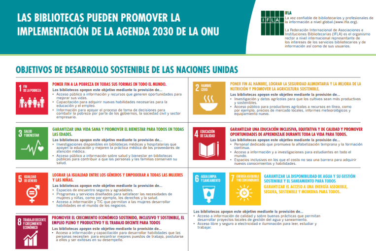 Bibliotecas Agenda 2030 ONU ODS
