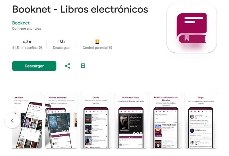 Booknet libros gratis Android