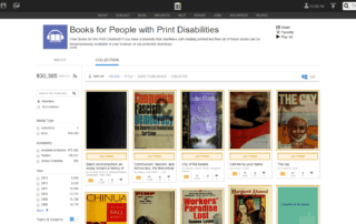 Books for People with Print Disabilities