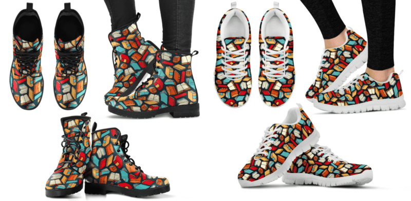 Botas y zapatillas para correr para los amantes de la lectura Botas y zapatillas para correr para los amantes de la lectura