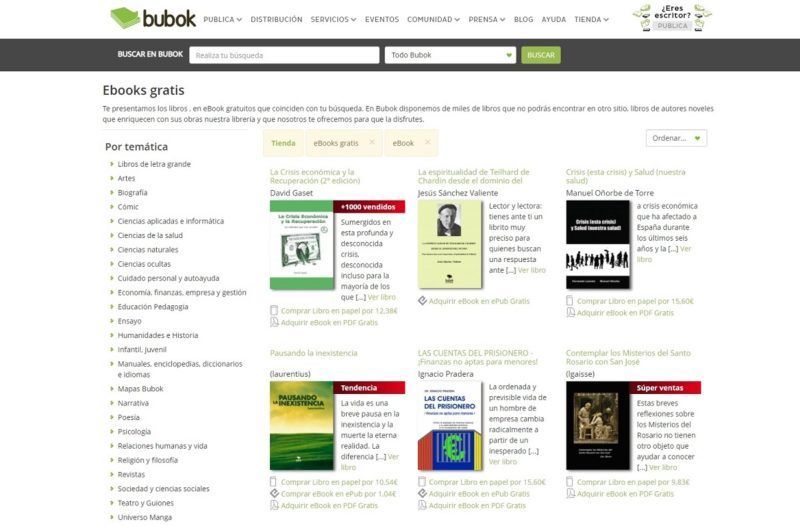 Bubok libros electronicos gratuitos para su descarga