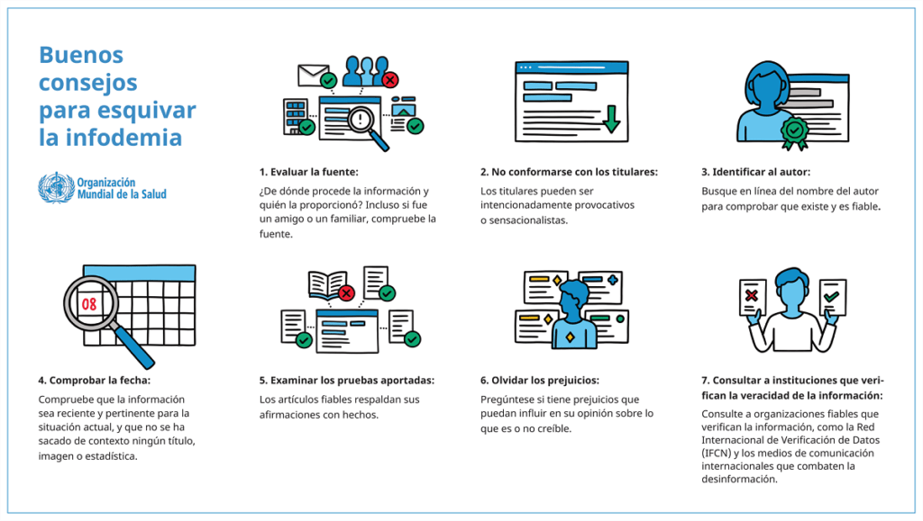Buenos consejos para esquivar la infodemia