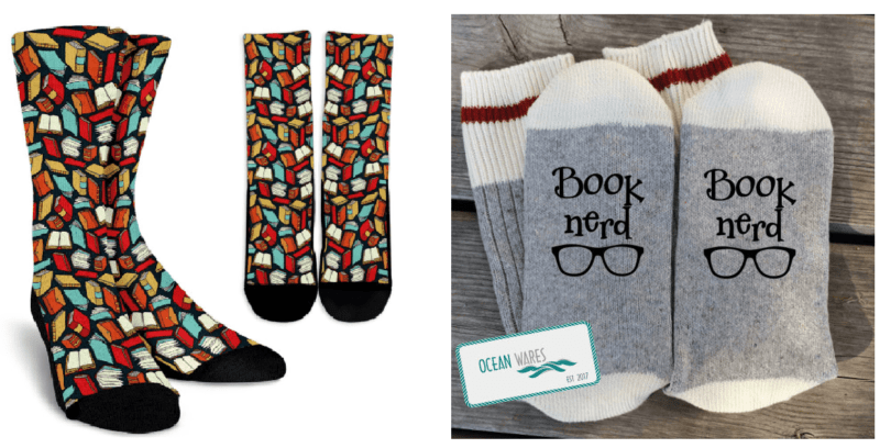 Calcetines de libros y sobre tu afición a la lectura Calcetines de libros y sobre tu afición a la lectura