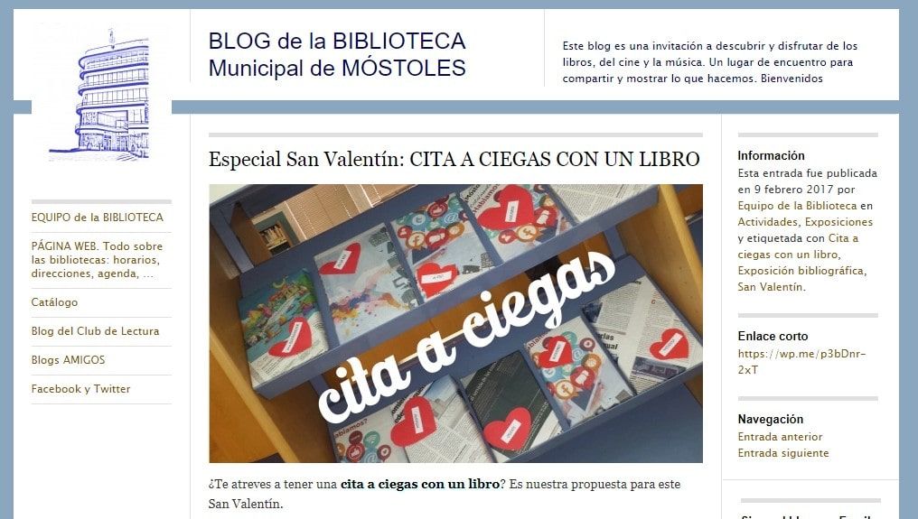 Especial San Valentín: Cita a ciegas con un libro.