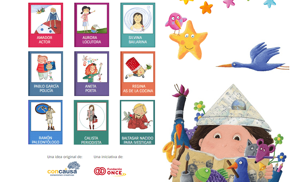 Biblioteca infantil de la Fundación ONCE, Cuentos que contagian ilusión