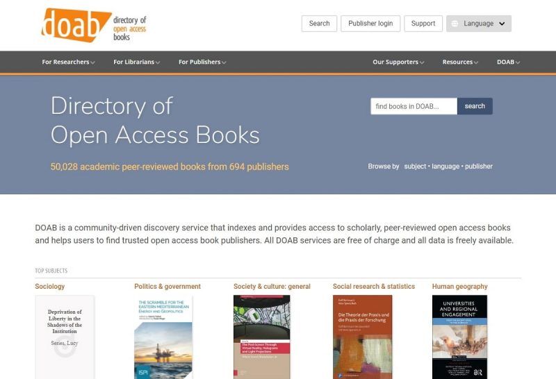 DOAB – Directory of Open Access Books