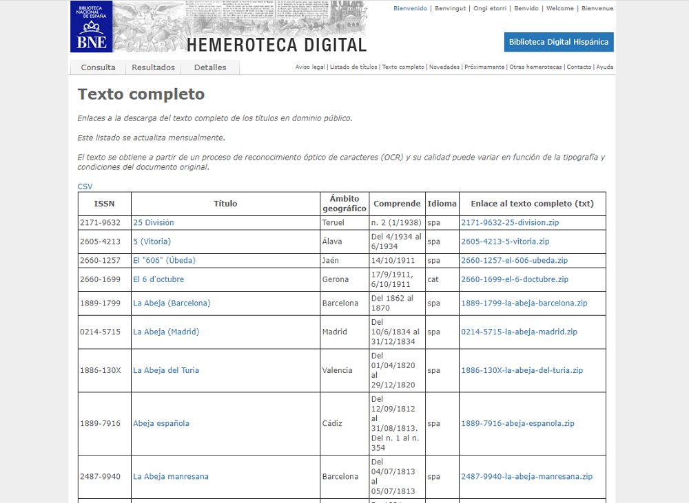 Descarga texto Hemeroteca Digital Biblioteca Nacional de España