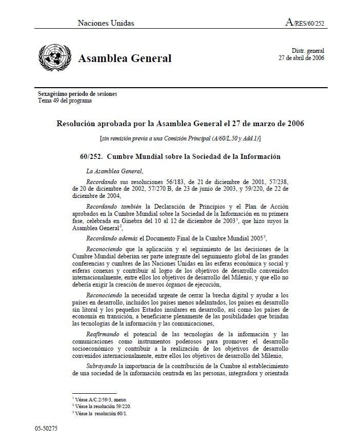 Día Mundial de la Sociedad de la Información