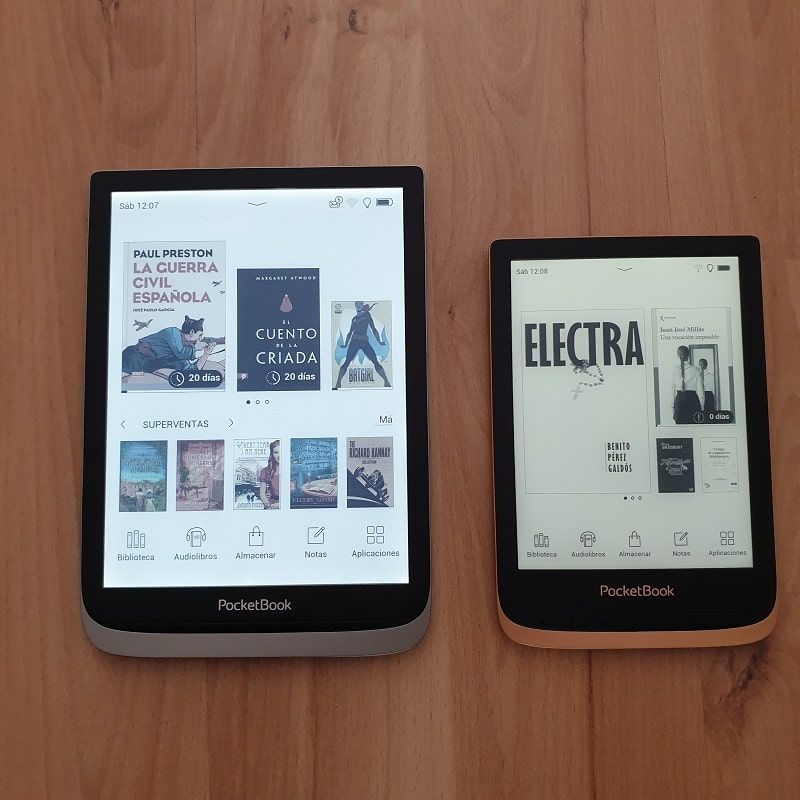 Diferencia tamaños PocketBook