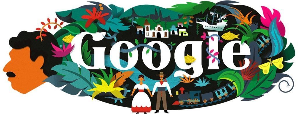 Doodle Gabriel García Márquez