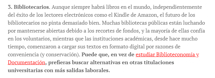 El futuro de los bibliotecarios no pinta demasiado bien
