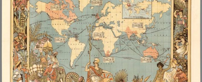 Extent of the British Empire in 1886