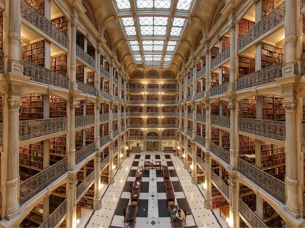 George Peabody Library. CC Matthew Petroff George Peabody Library. CC Matthew Petroff