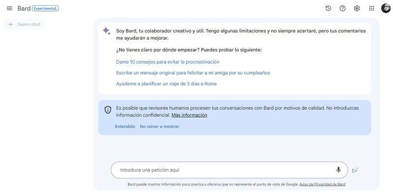 Google Bard buscador inteligencia artificial
