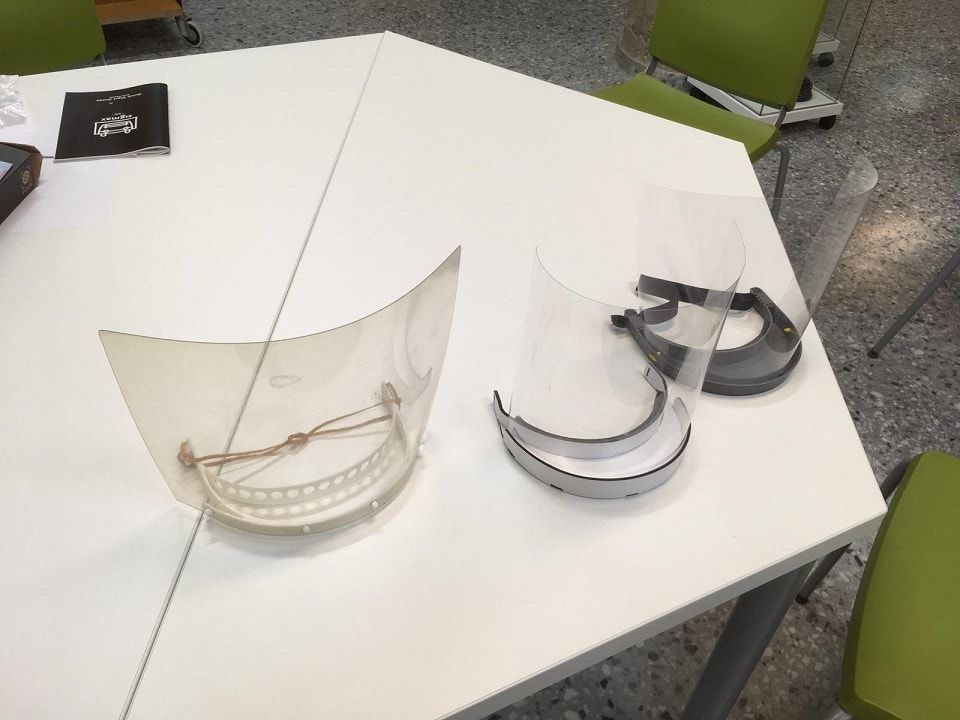 Impresión 3D de viseras protectoras contra el Coronavirus en la Biblioteca Universitaria de la ULPGC