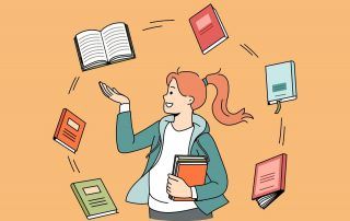 Lectura de libros de literatura