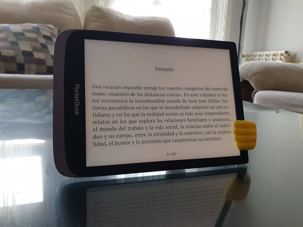 Lectura horizontal PocketBook InkPad 3 Pro