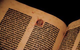 Libro incunable Biblia de Gutenberg