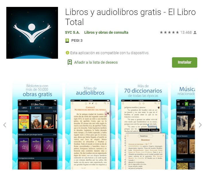 Libros y audiolibros gratis El Libro Total