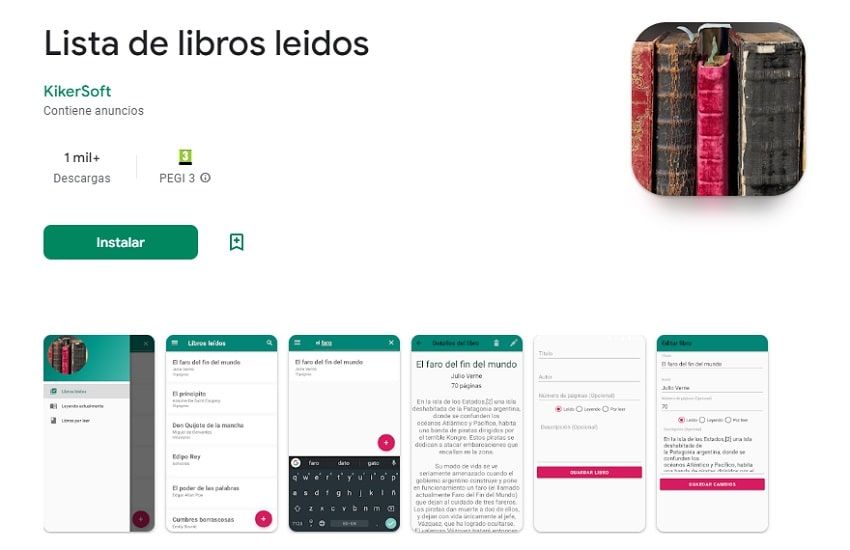Lista de libros leidos app libros leídos