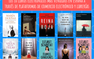 Los 10 libros electrónicos más vendidos en España a través de plataformas de comercio electrónico y librerías