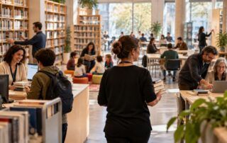 Los profesionales hacen posible la biblioteca