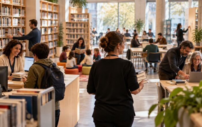 Los profesionales hacen posible la biblioteca