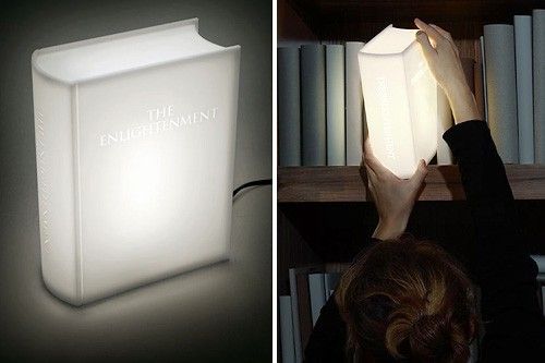 Lámpara con forma de libro Lámpara con forma de libro