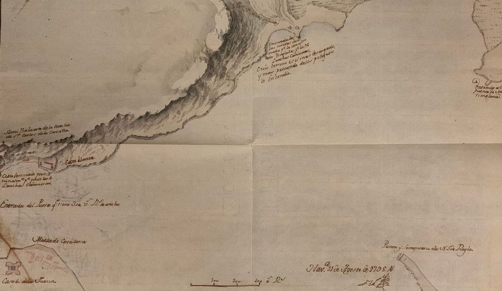 Mapa de la Bahía de la Habana Archivo General de Indias