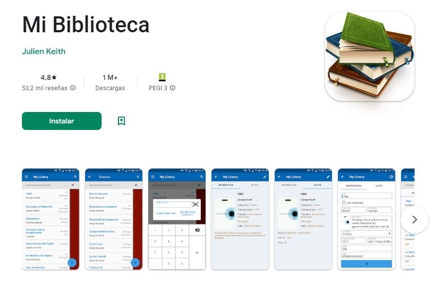Mi biblioteca app libros leídos