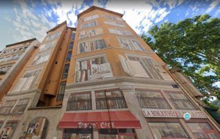 Mural La bibliothèque de la cité Lyon