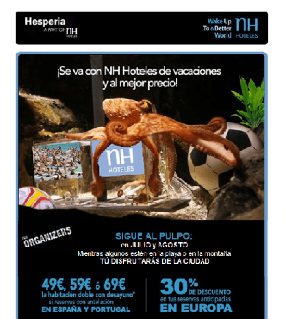 Campaña NH pulpo Paul