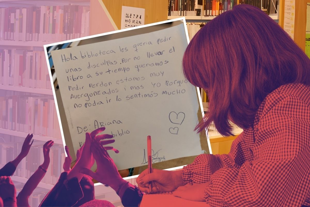 Nota a biblioteca por retraso en devolución