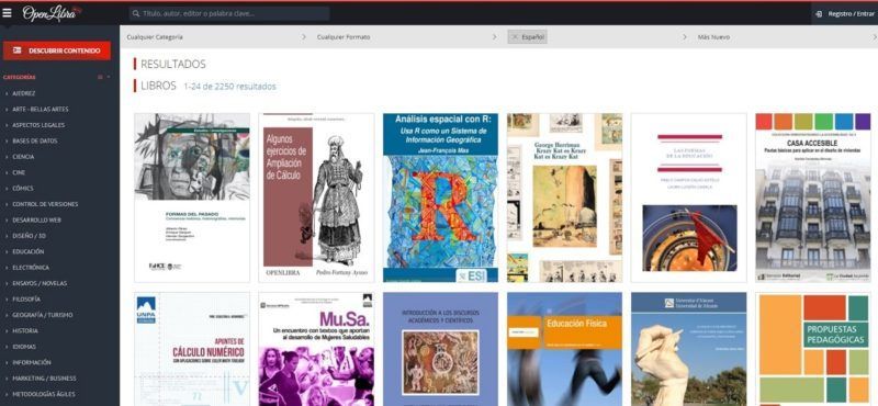 OpenLibra una biblioteca digital con miles de libros libres