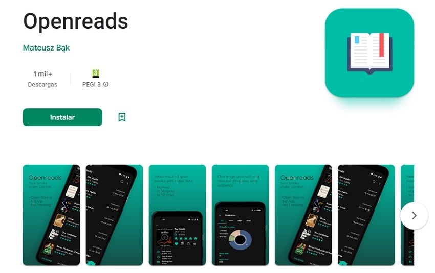 Openreads app libros leídos