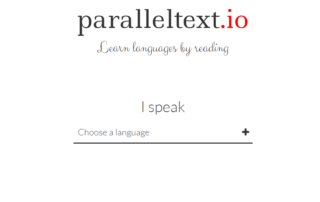 Paralleltext para aprender idiomas leyendo