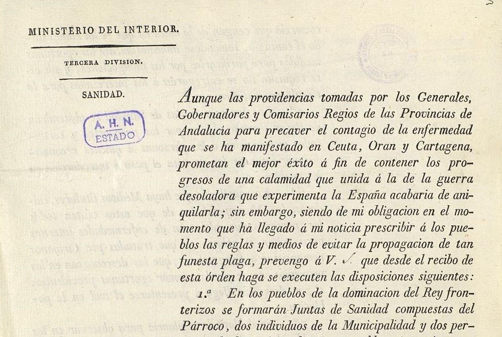 Qué medidas tomó España en el siglo XIX para frenar la epidemia de fiebre amarilla - Portal Archivos Españoles
