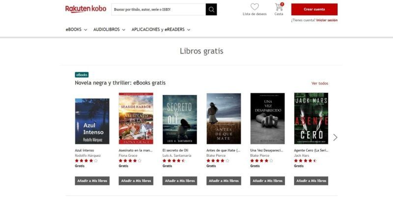 Rakuten Kobo eBooks gratis