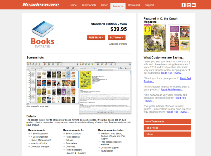 Readerware - Books database Readerware - Books database